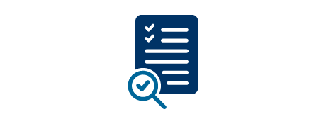 An icon depicting a checklist.